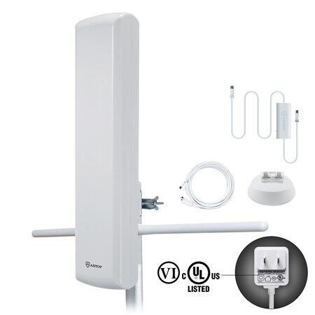 Antop Antenna Big Boy Flat-Panel Smartpass-Amplified Outdoor HDTV Antenna AT-402BV